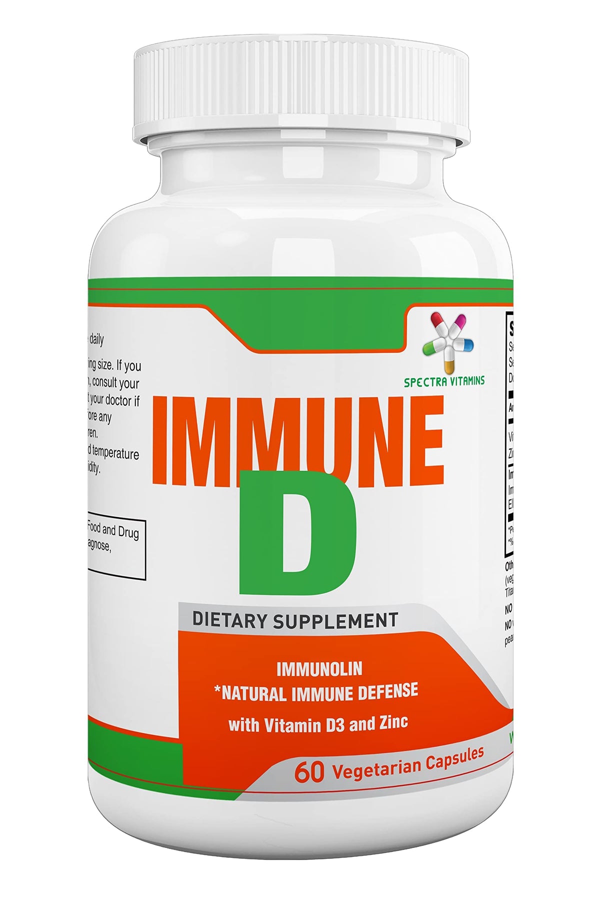 Spectra Vitamins Immune D Support Dietary Supplement - 60 Capsules