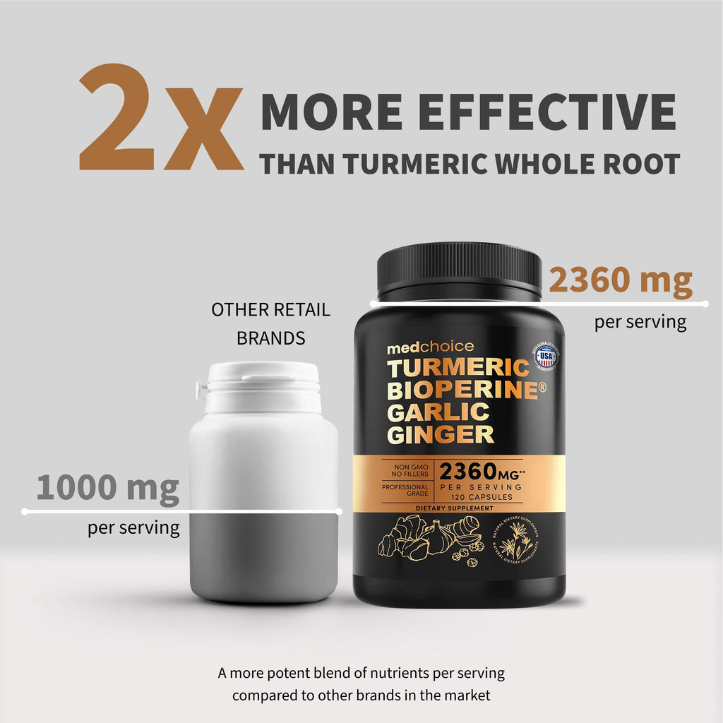 MEDCHOICE Liposomal Organic Turmeric Curcumin with Black Pepper