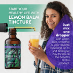 FLORIDA HERBS Lemon Balm Tincture Organic Extract - 2 Fl Oz - image 3