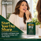 Wellgenix Bio-Available Sublingual B12 B6 Folate Vitamin - Formulated