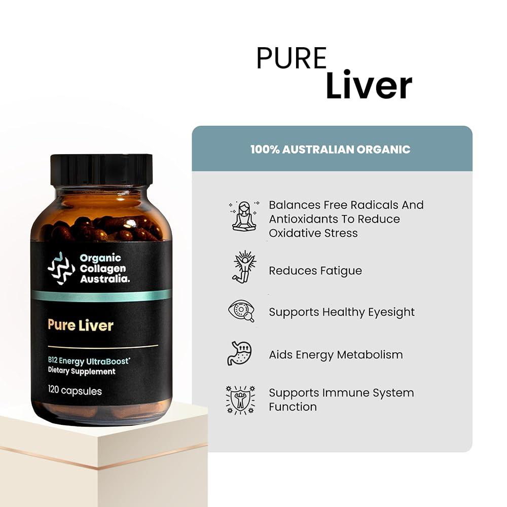 Organic Collagen Australia Pure Liver Capsules - 120 Capsules - image 2