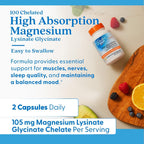 Doctor's BEST Magnesium Glycinate Lysinate for Sleep - 120 Vegetarian Capsules - image 5