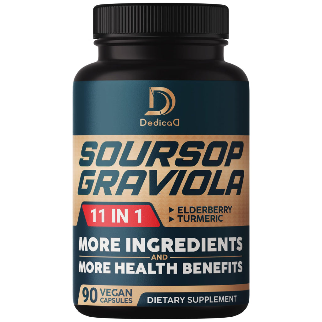 DEDICAD Soursop Graviola Herbal Supplement - 90 Capsules