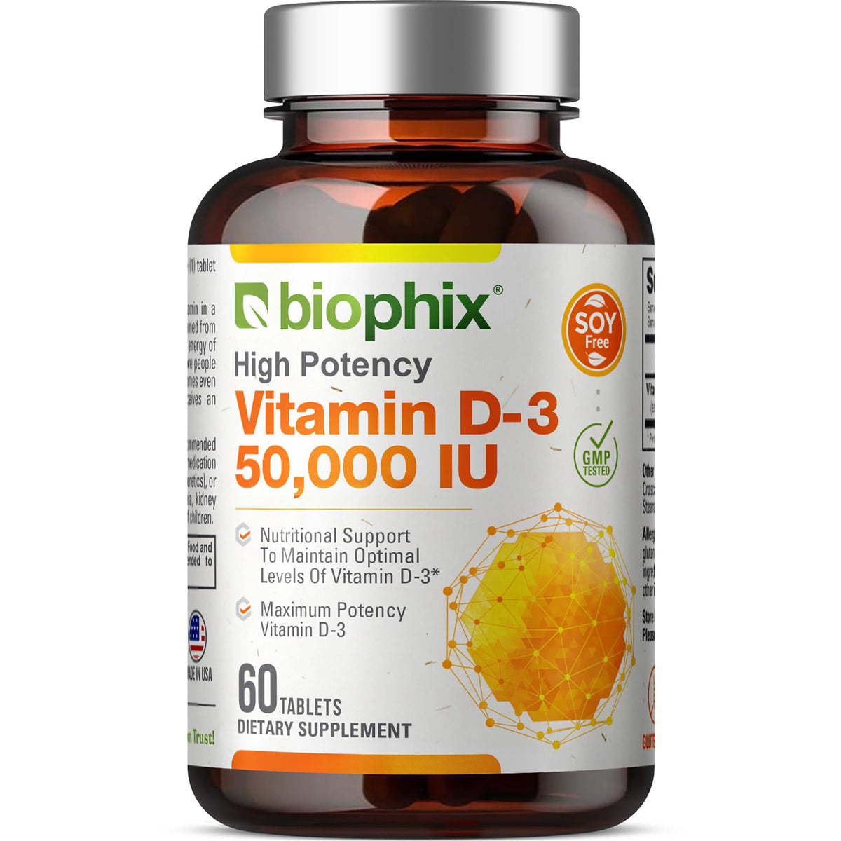 biophix Vitamin D-3 50000 IU Tablets - 60 Count