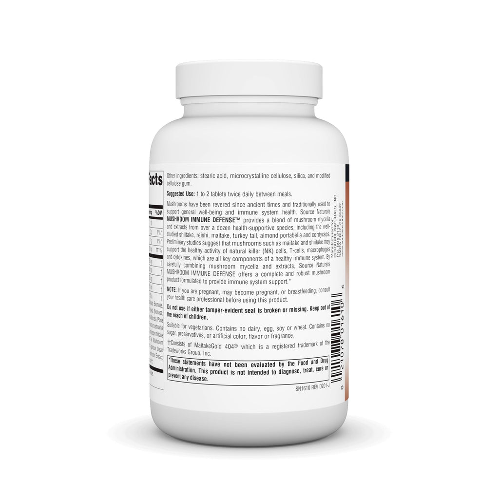 Source Naturals Mushroom Immune Defense - 120 Tablets - image 3