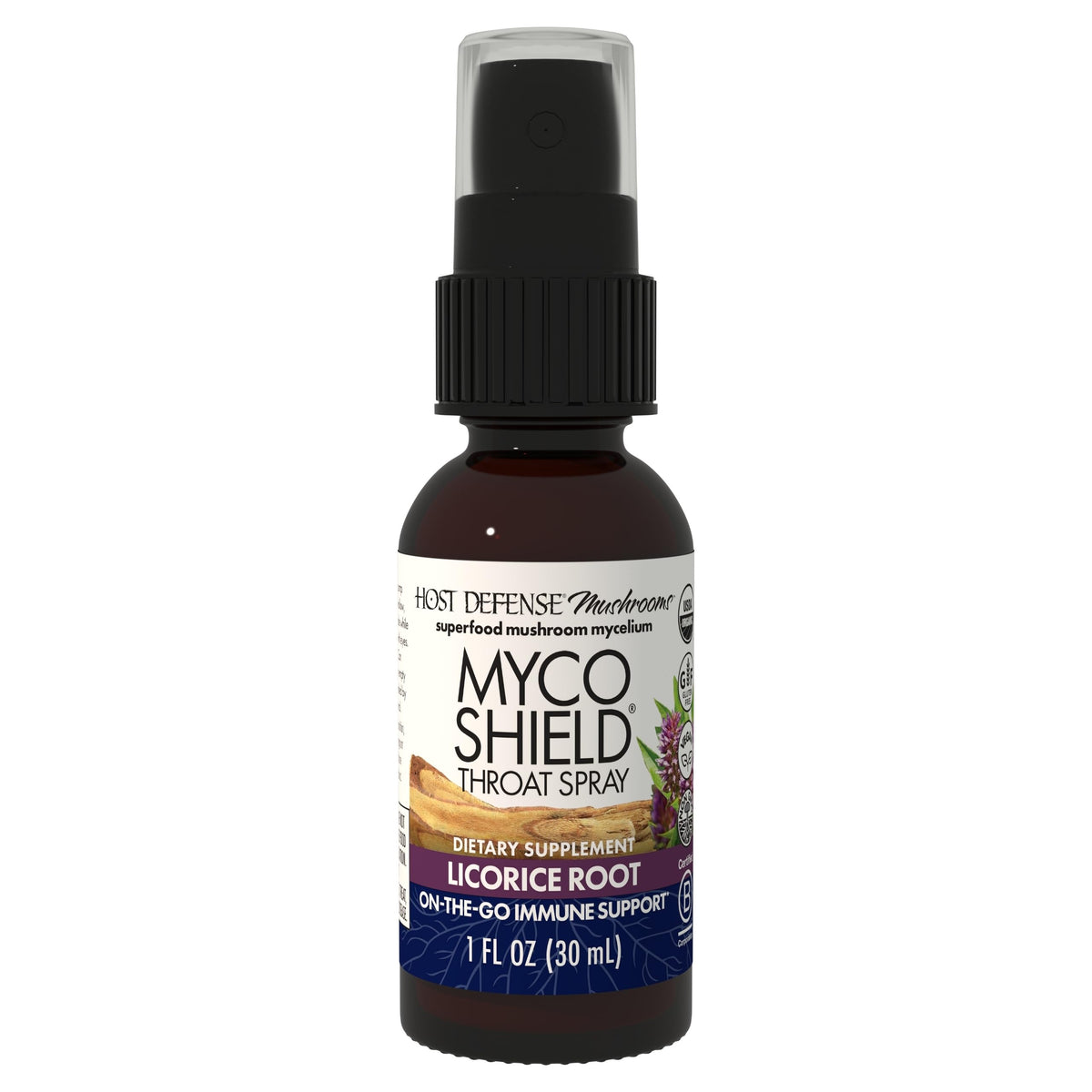 Host Defense MycoShield Throat Spray - Immune Health Support