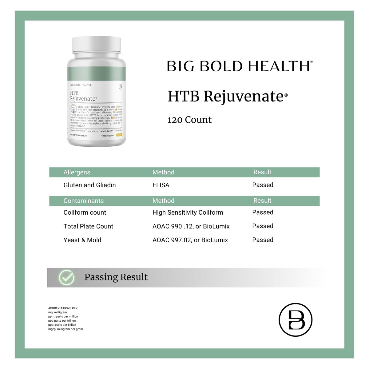 BIG BOLD HEALTH HTB Immune Rejuvenate Polyphenols - 120 Vegetarian Capsules - image 6