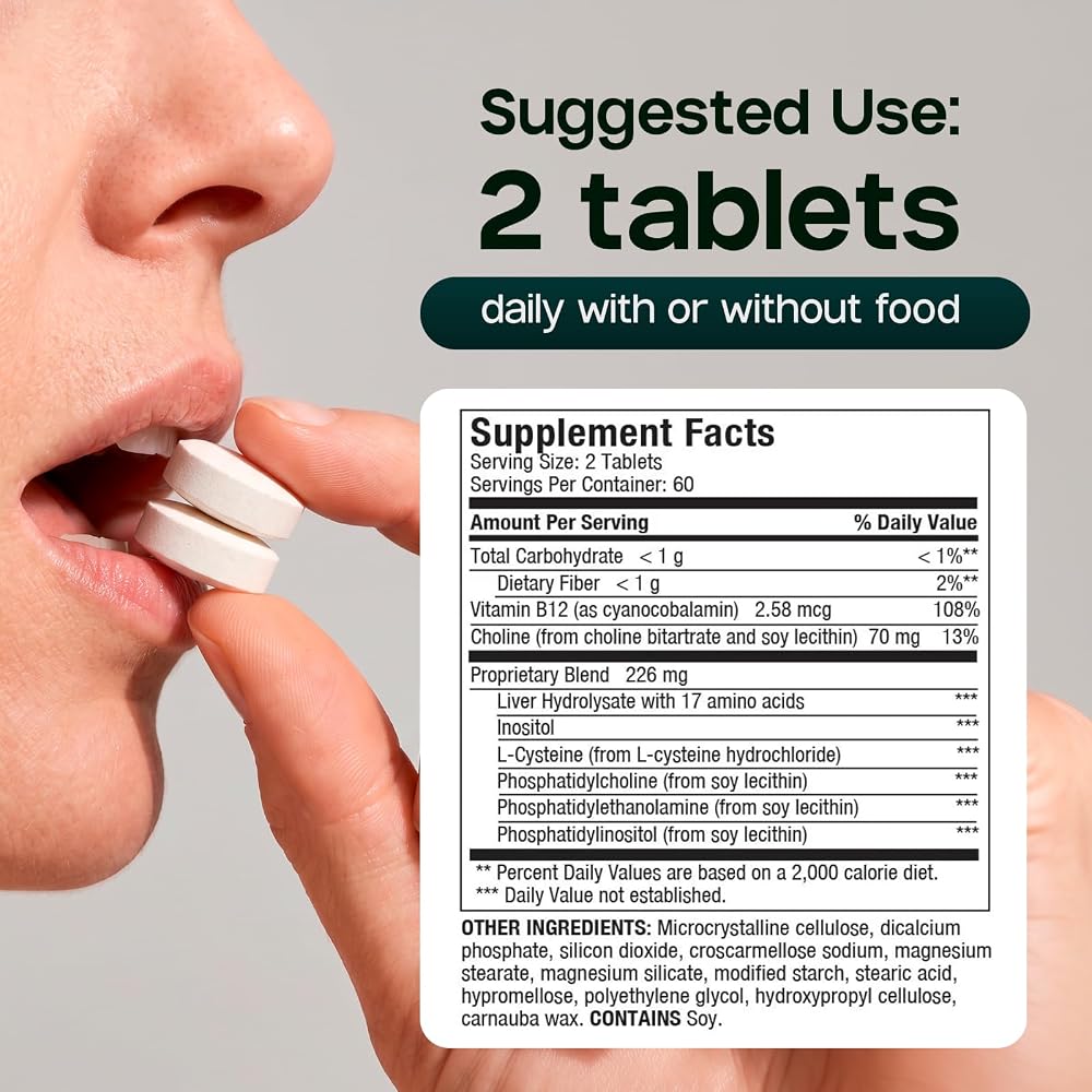 LIVERITE Liver Aid Supplement for Daily Liver Support - 240 Tablets - image 4