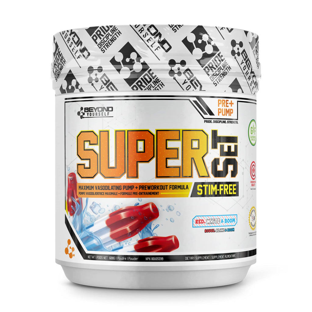 Beyond Yourself SuperSET Stim-Free Pre-Workout Powder - 1.32 lb
