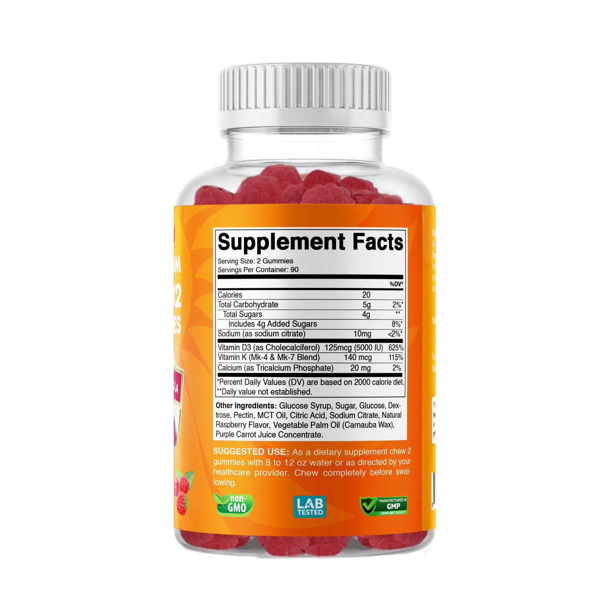 Vitabod Vitamin D3 + K2 Gummies for Bone & Heart Health - 180 Gummies - image 9