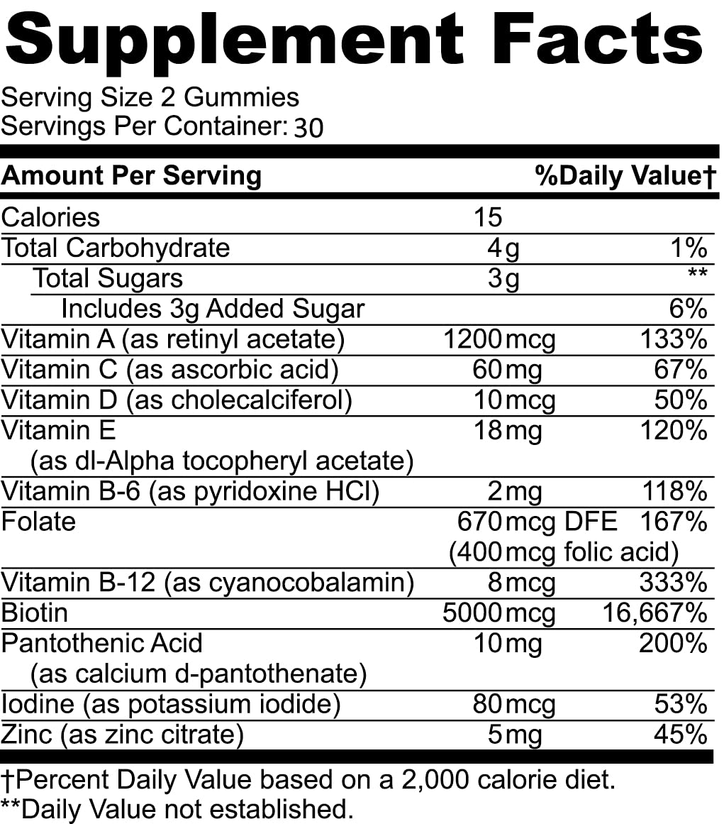 Katherine & Clark Panto Gold Vitamin B5 Biotin Gummies for Hair, Skin & Nails - image 6