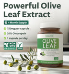 Healths Harmony Olive Leaf Extract 750mg - 120 Capsules - image 2