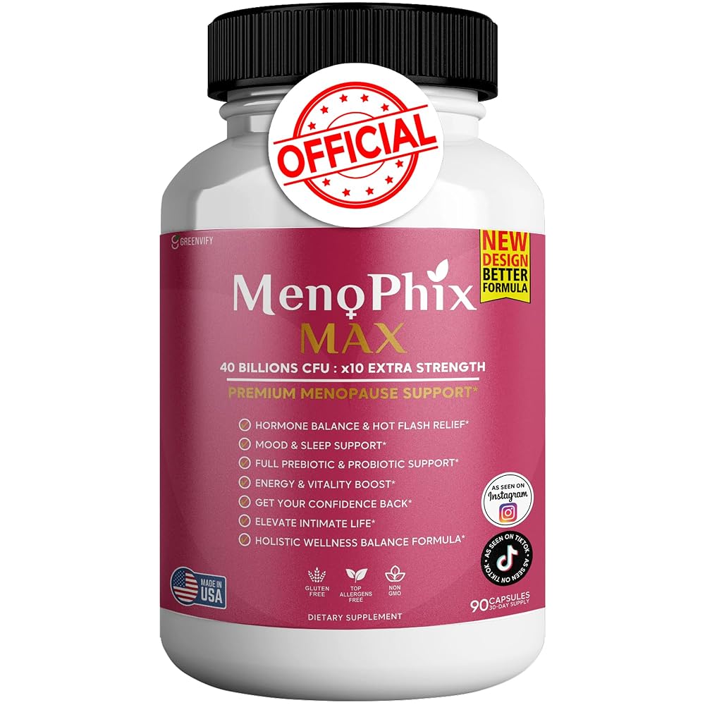 GREENVIFY MenoPhix Max Premium Menopause Support Supplement