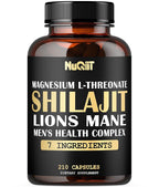 NUQIIT 1000mg Magnesium L-Threonate with Lions Mane, Shilajit Capsules