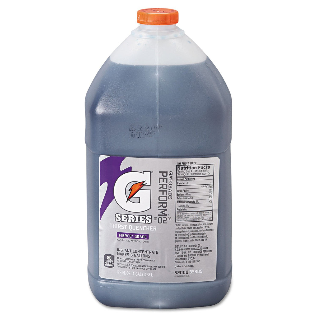Gatorade Fierce Grape Liquid Concentrate Sports Drink - 128 Fl Oz