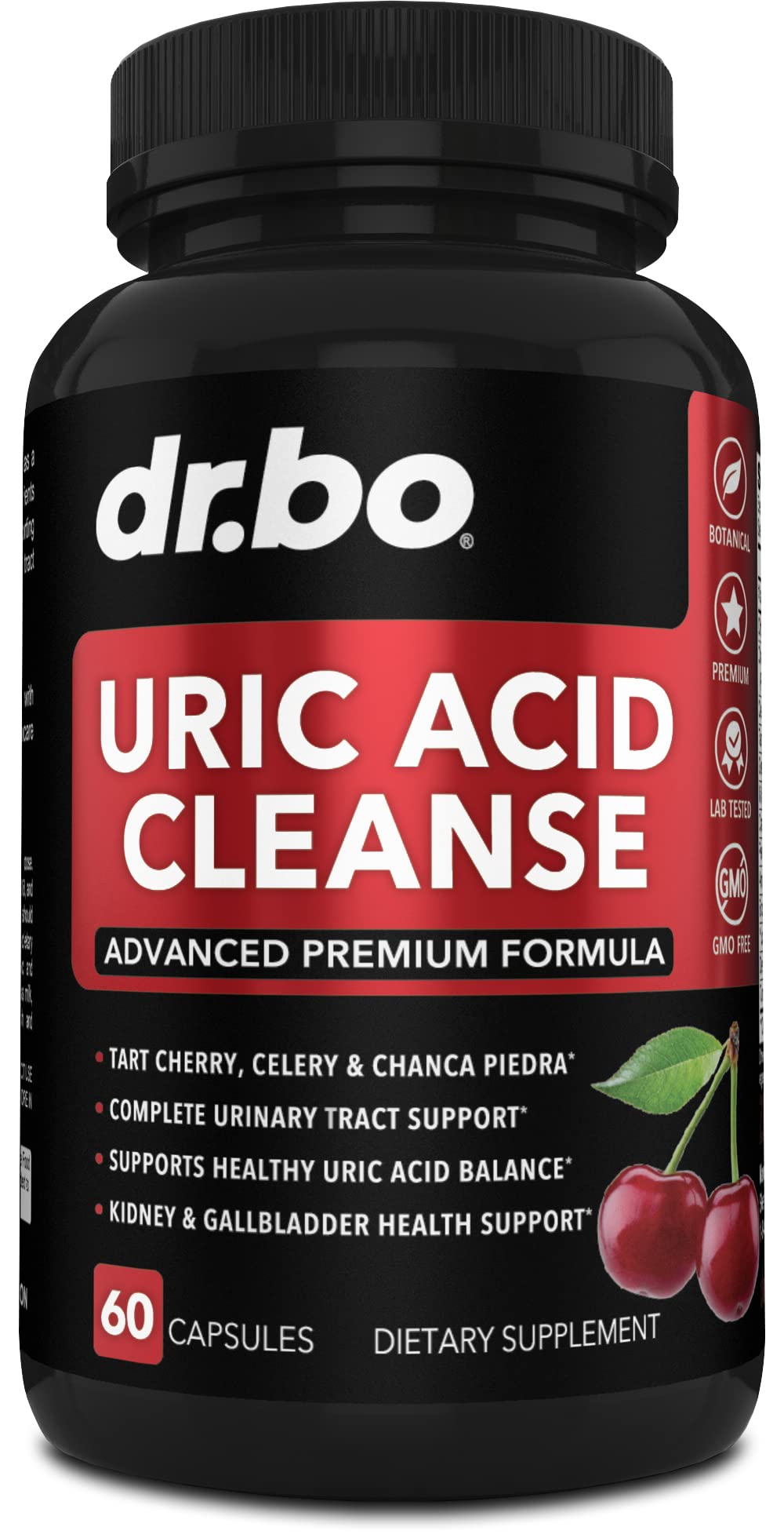 DR. BO Uric Acid Cleanse Support Supplement - 60 Capsules