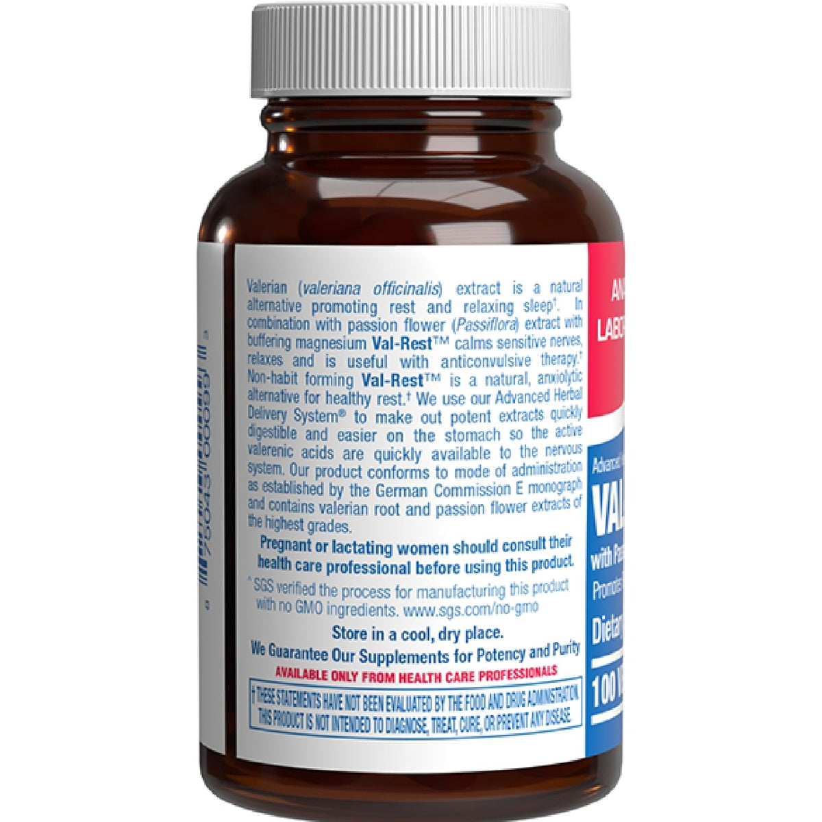 Anabolic Laboratories Valerian Root Sleep Support - 100 Tablets - image 3