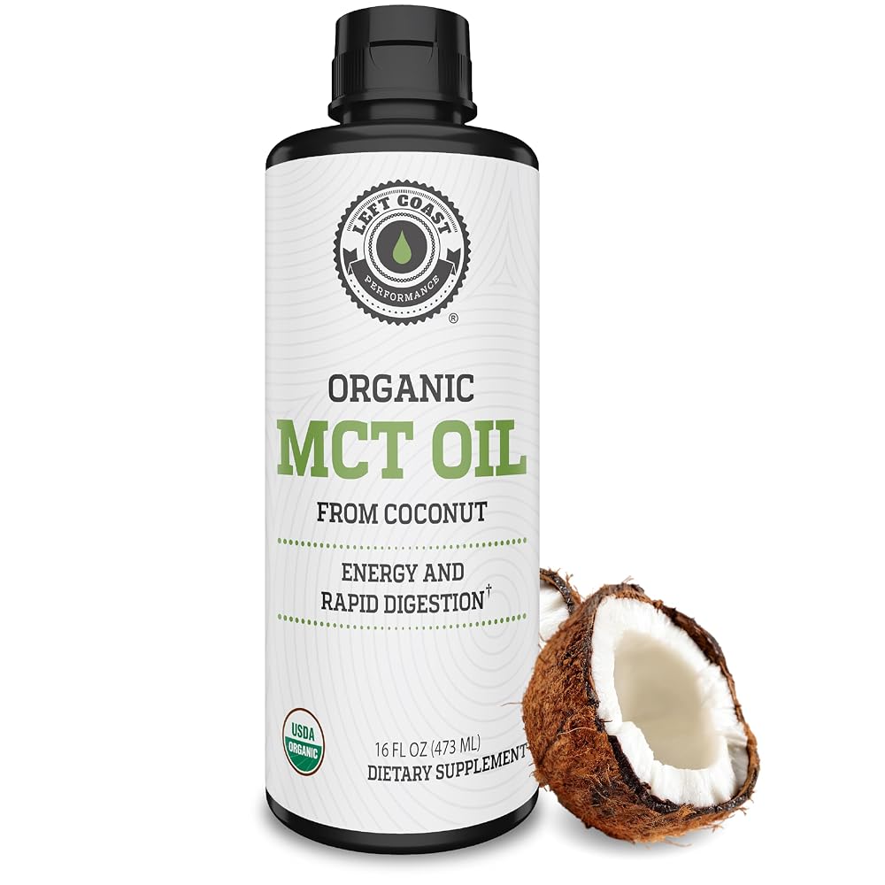 Left Coast Performance Organic MCT Oil Liquid - 16 Fl Oz