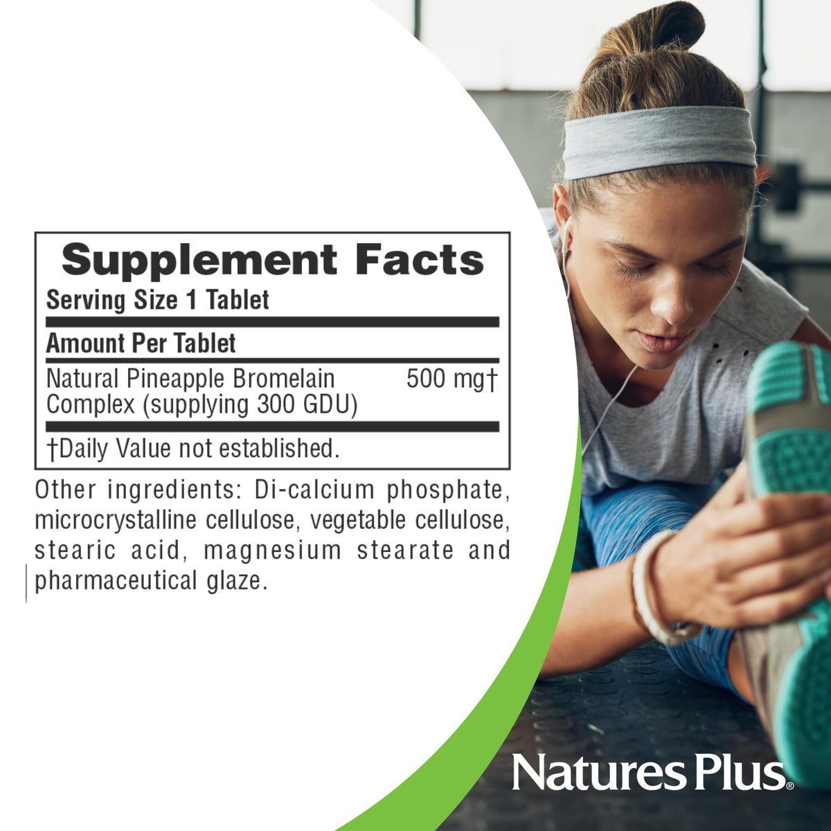 NaturesPlus Chewable Bromelain Enzyme - 60 Tablets - image 5