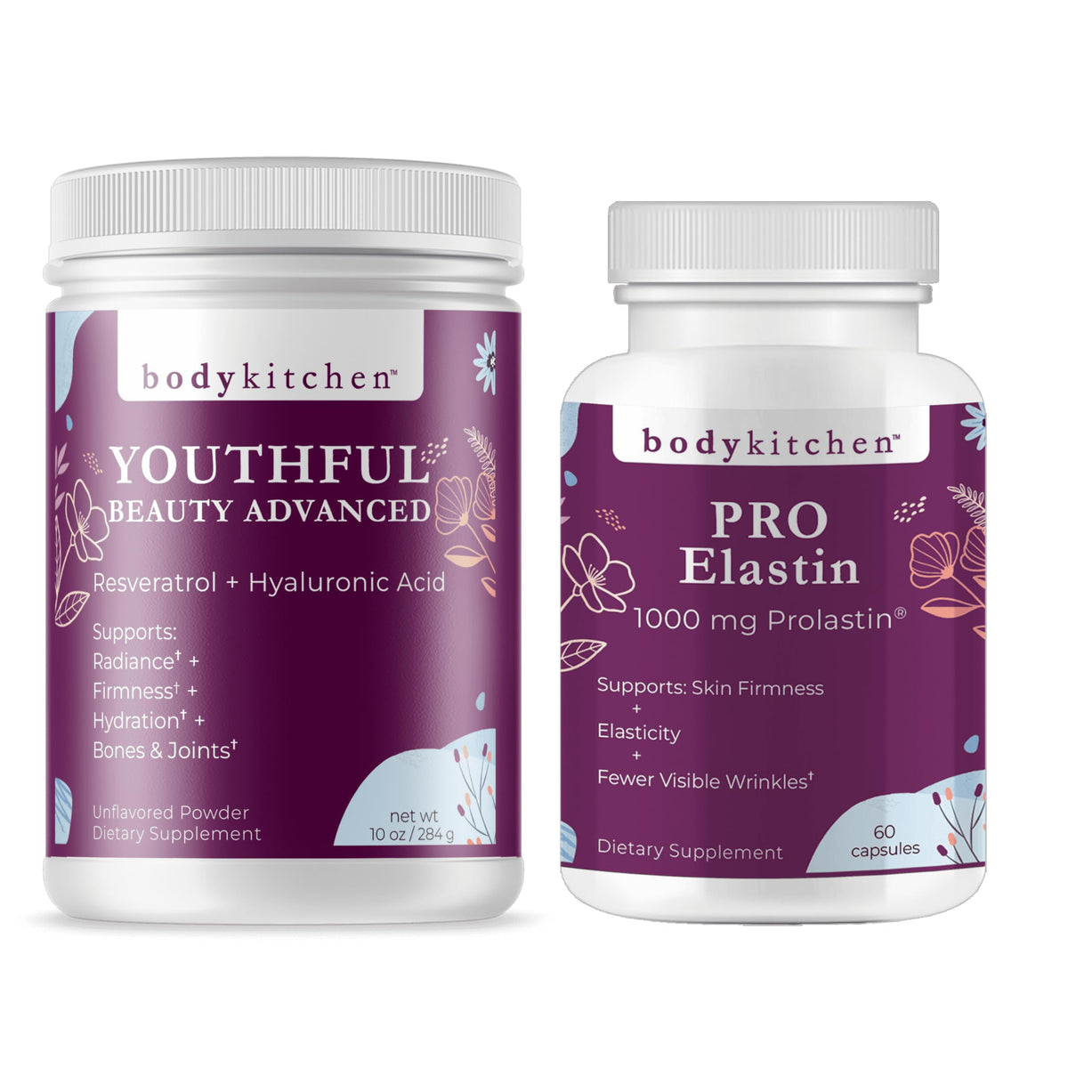 Body Kitchen Pro Elastin Peptides & Collagen Powder - 10 Ounce