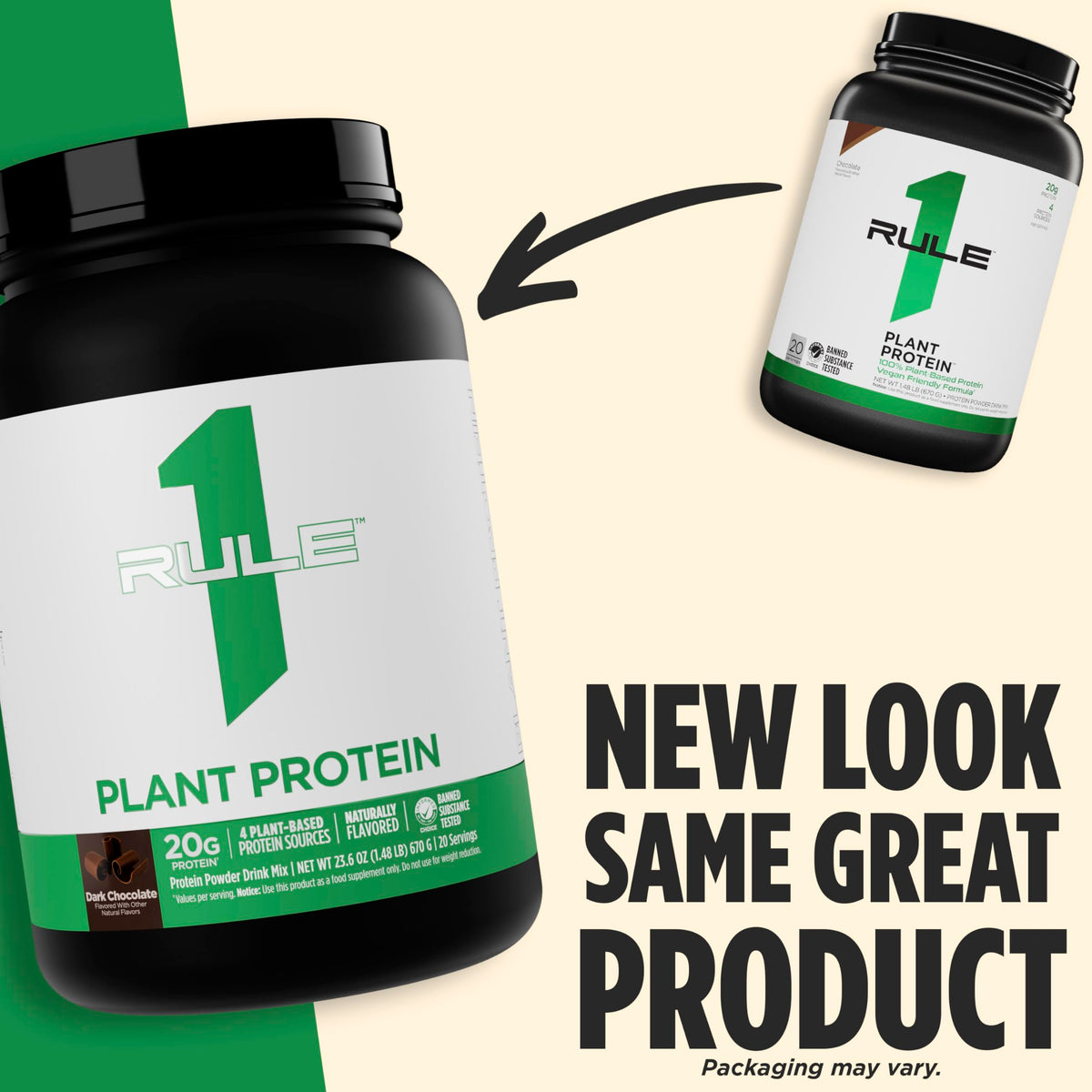 Rule 1 Proteins Plant Protein Pure Vanilla - 20 Servings - image 4