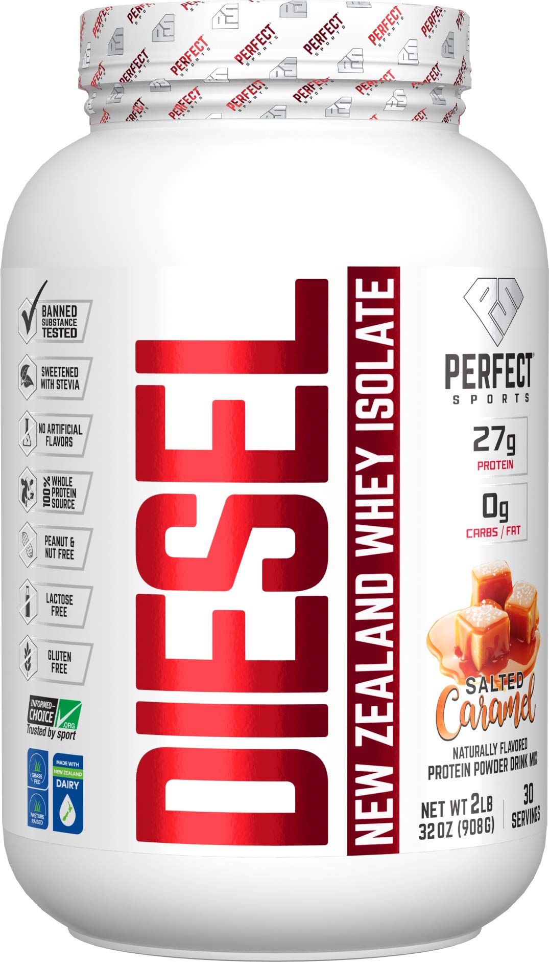 PERFECT SPORTS Diesel 100% New Zealand Whey Isolate - 2 lb