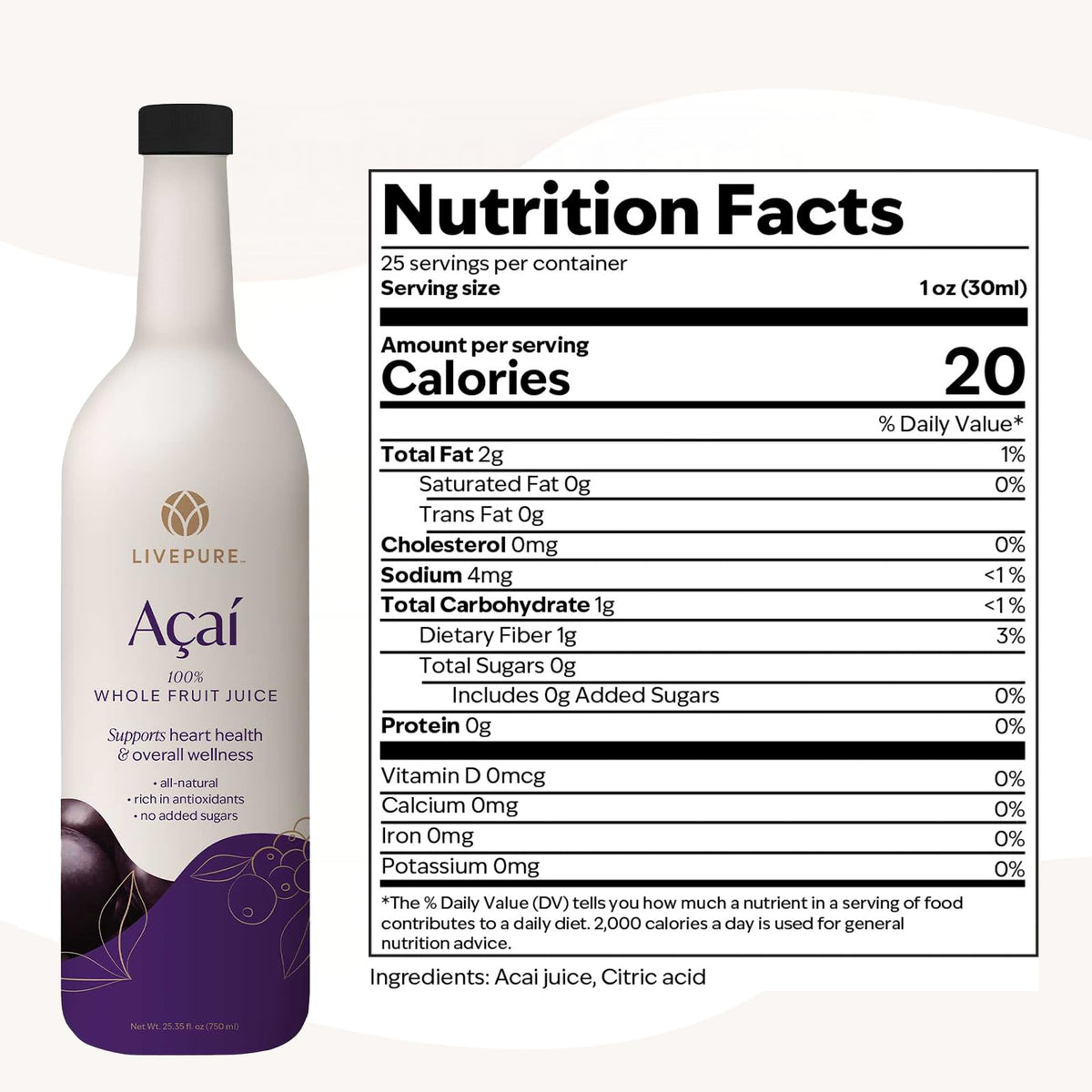 PURE 100% Acai Superfruit Juice - 750 ml - image 8