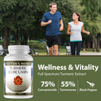 Tattva's Herbs Turmeric Curcumin 500mg Joint Support - 240 Capsules - image 5