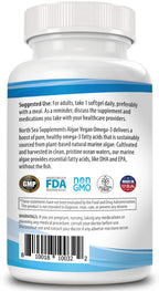 North Sea Supplements Vegan Algae Omega-3 - 60 Softgels - image 3