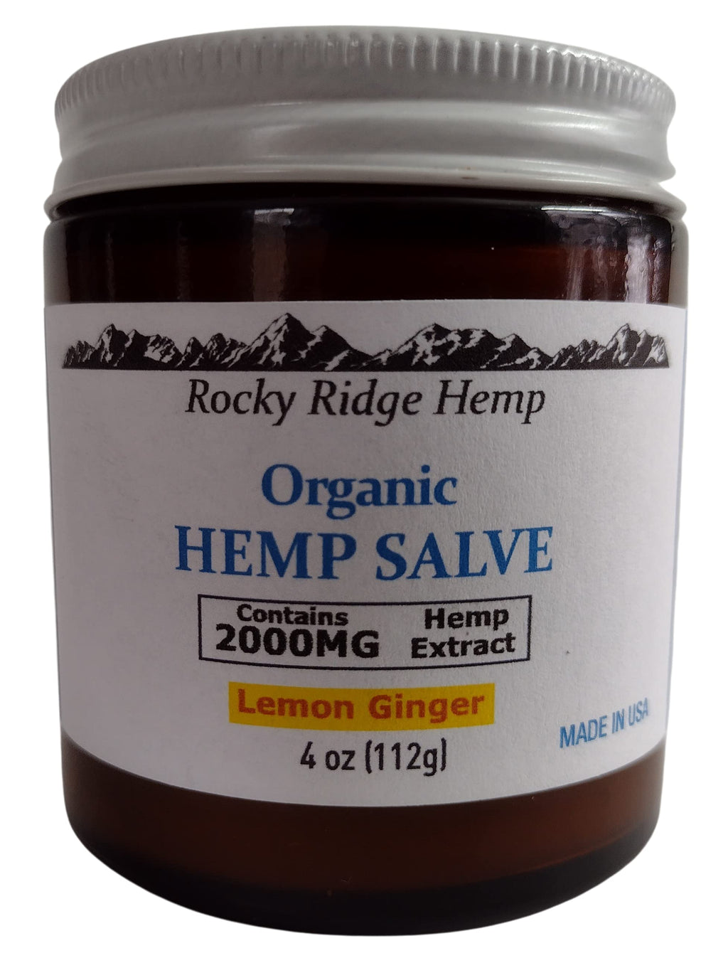 Rocky Ridge Hemp 2000MG Organic Salve - 4 Fl Oz