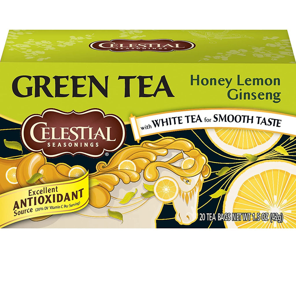 Celestial Seasonings Honey Lemon Ginseng Green Tea - 20 Bags