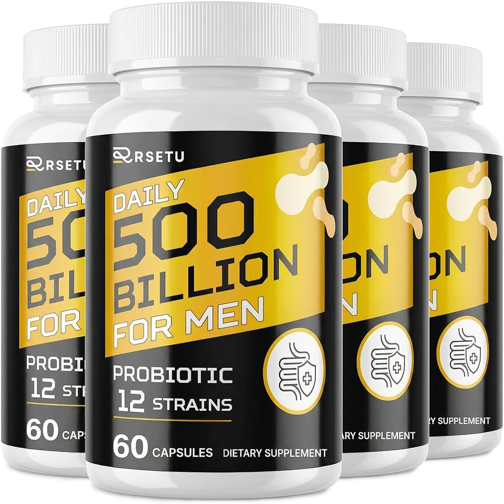 RSETU Probiotics for Men: 500 Billion CFU
