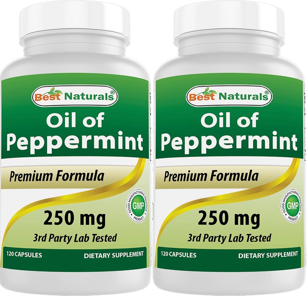 Best Naturals Peppermint Oil 250 mg - 240 Capsules