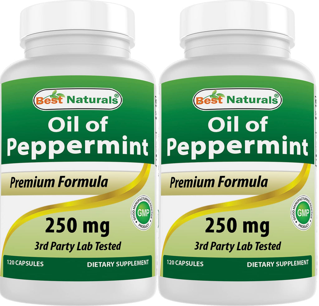 Best Naturals Peppermint Oil 250 mg - 240 Capsules
