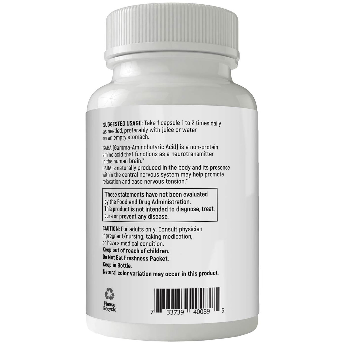 Better Health GABA 750mg - 100 Capsules - image 2