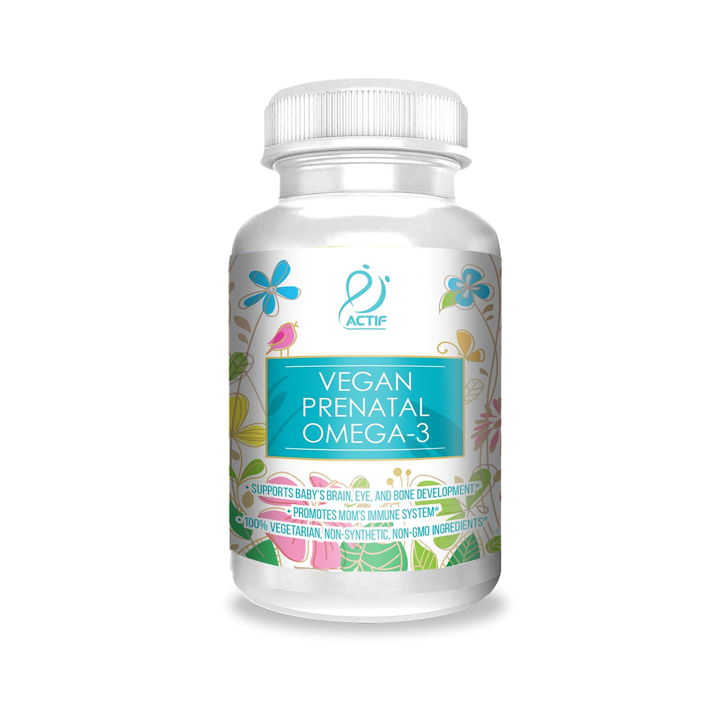 ACTIF Organic Vegan Prenatal Omega-3 with Algae Oil - 90 Softgels