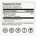 Momentous Magtein Magnesium L-Threonate for Cognitive Health - 90 Capsules - image 8