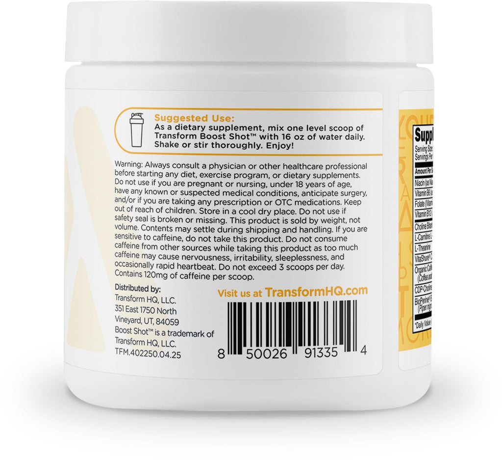 TransformHQ Everyday Boost Shot - Non-GMO, Gluten-Free