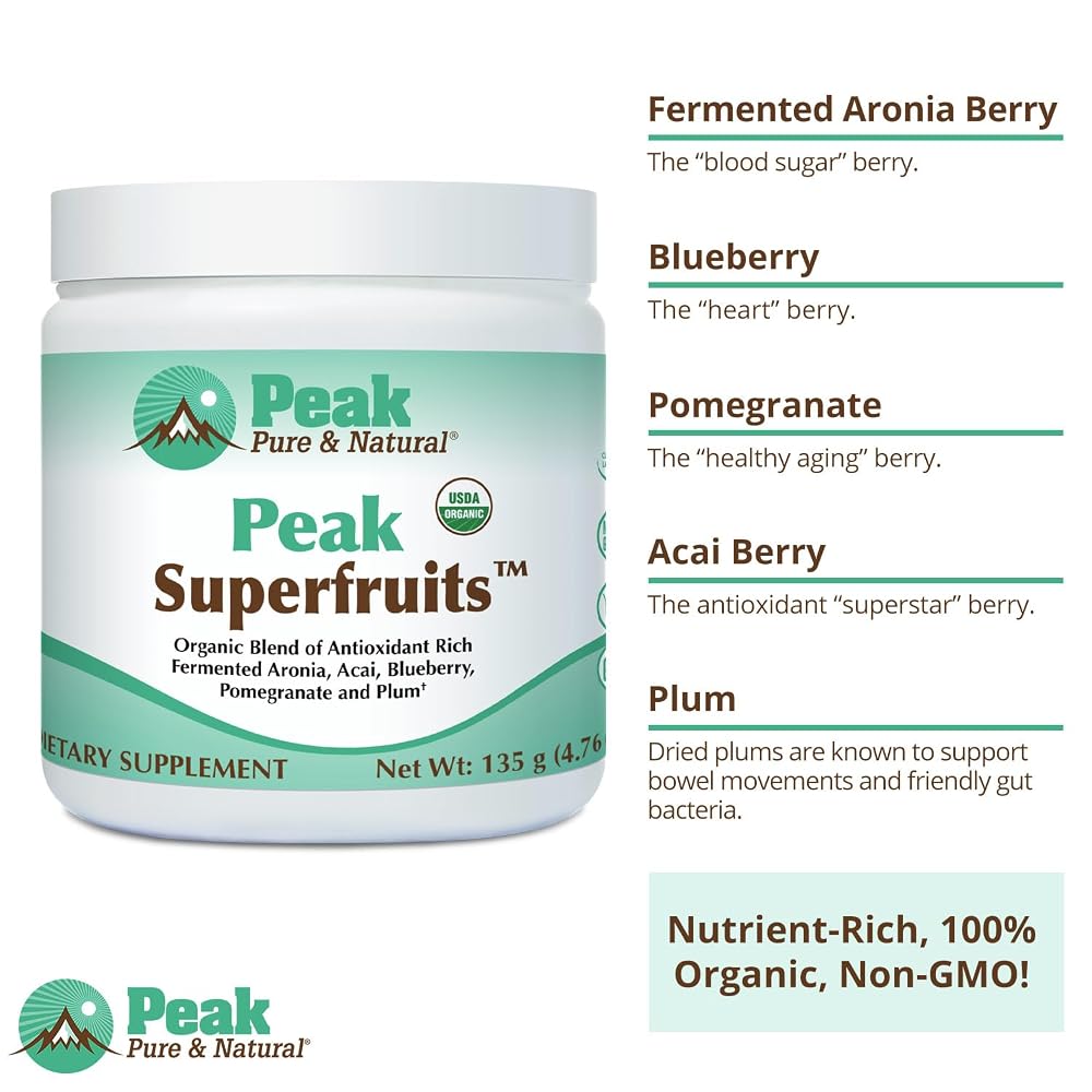Peak Organic Superfruits Polyphenol Powder - 30 Servings - image 5