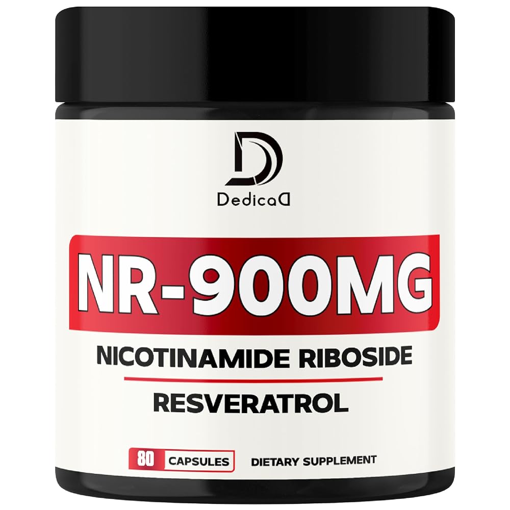 DEDICAD NAD Nicotinamide Riboside Resveratrol - 80 Capsules