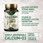 Nature's Nutrition Calcium 1200 mg Per Serving with Vitamin D3 - Bone