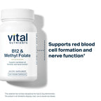 Vital Nutrients Vitamin B12 & Methyl Folate - 100 Capsules - image 3