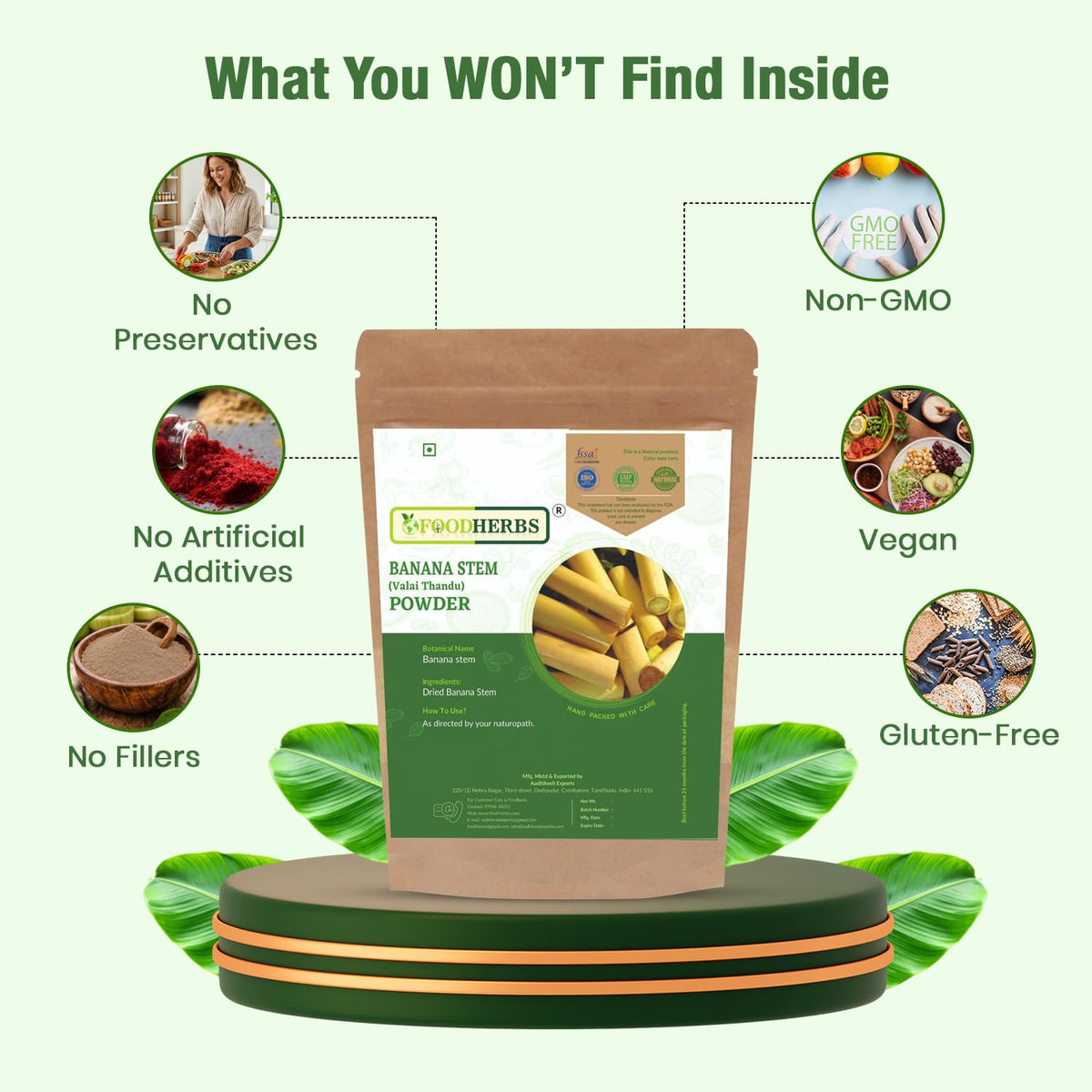 Foodherbs Banana Stem Powder - 200g - image 7