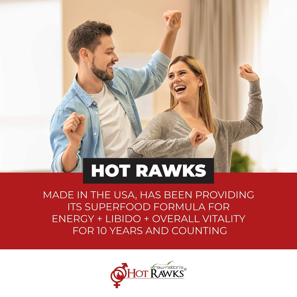 HOT RAWKS RAW-NATION'S Organic Maca Root Supplement - 60 Capsules - image 3