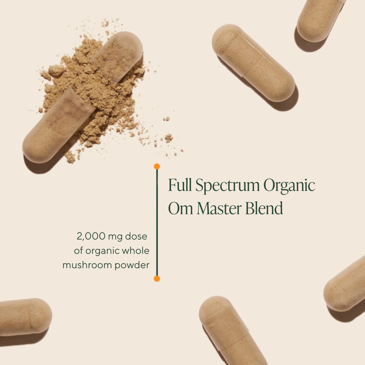 OM MUSHROOM SUPERFOOD Om Master Blend Mushroom Capsules - Organic