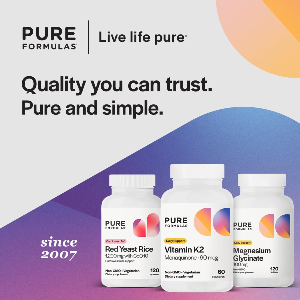 PureFormulas Vitamin K2 MK7 90mcg Bone & Cardiovascular Support - 60 Capsules - image 6