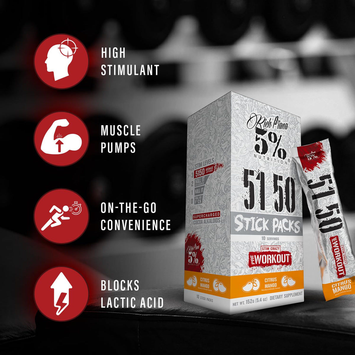 5% Nutrition 5150 High Stim Pre Workout Powder