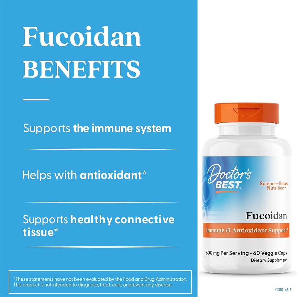 Doctor's Best Fucoidan Supplement for Immune Support - 60 Vegetarian Capsules - image 3