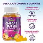 Nature's Nutrition Omega 3 Fish Oil Gummies - Extra Strength Omega-3