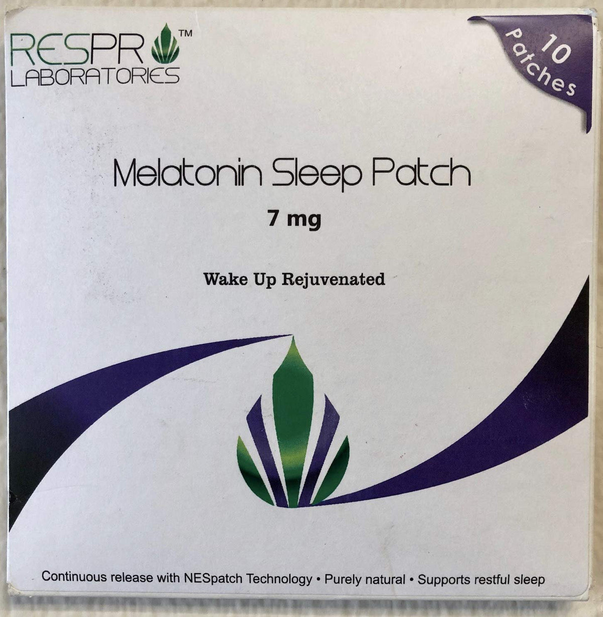 Respro Laboratories Natural Melatonin Patch 7 mg - 10 Patches